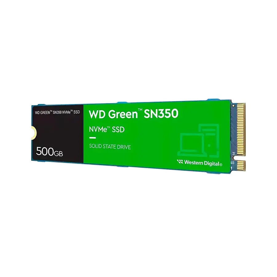 SSD Western Digital 500GB SN350 NVME GEN3 PCIE M.2 2280 2400MB-S Green, imagen 2