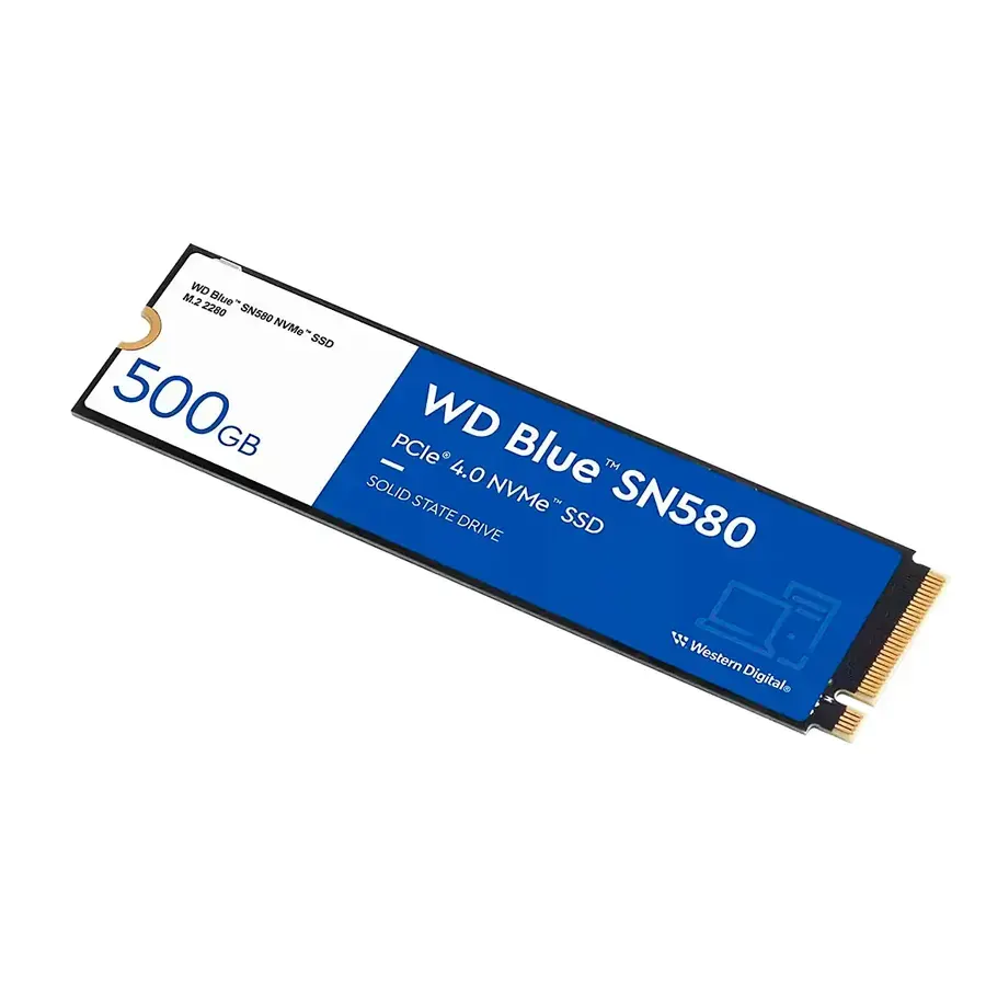 SSD WD 500GB SN580 NVME GEN4X4 PCIE Gen. 4.0 M.2 2280 Hasta 4000MB-S Blue, imagen 2