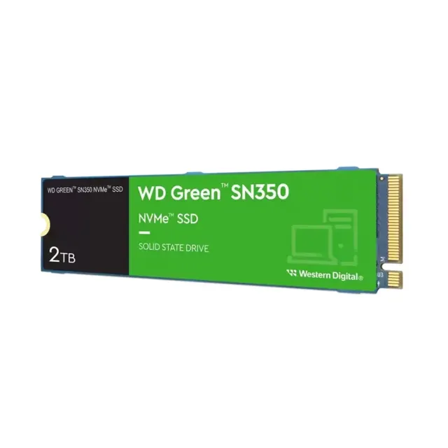 Solid State Drive Western Digital 2TB M.2 SN350 PCIE 2280 3D Nand 3200MB-S Green