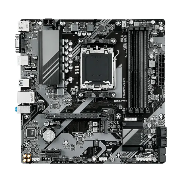 MBO Gigabyte A620M DS3H AMD AM5 Ryzen 7000 4DDR5-5200 DP 2HDMI D-Sub M.2 PCIE-4.0 Microatx