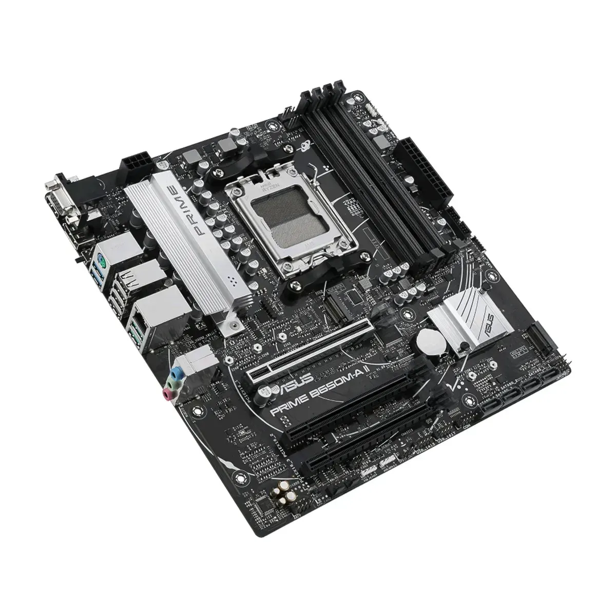 MBO ASUS Prime B650M-a II Csm AMD 7000 4DDR5 VGA HDMI DP PCIE5.0 M.2 USB3.2 Micro-ATX, imagen 2