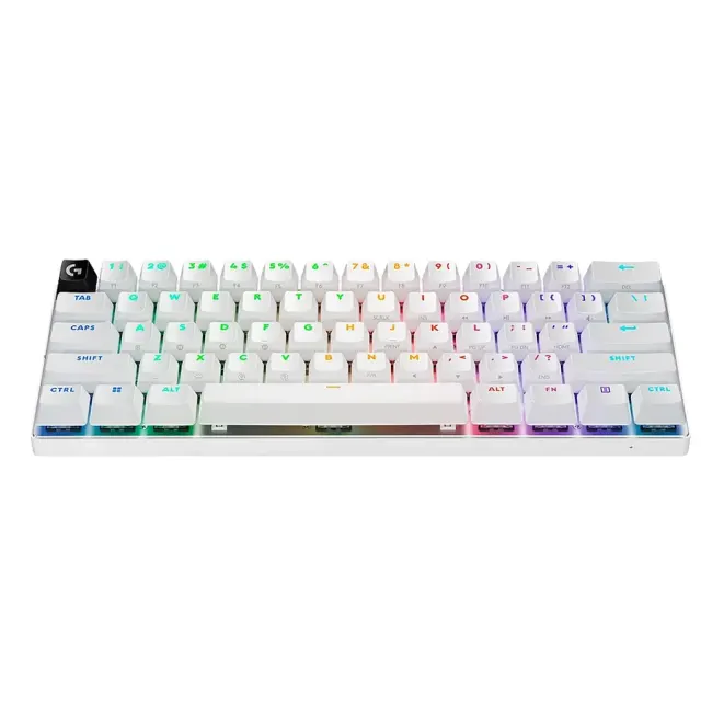Teclado Logitech G Pro X 60 Lightspeed Wireless Gaming Ultra Compact TKL Mechanical RGB White