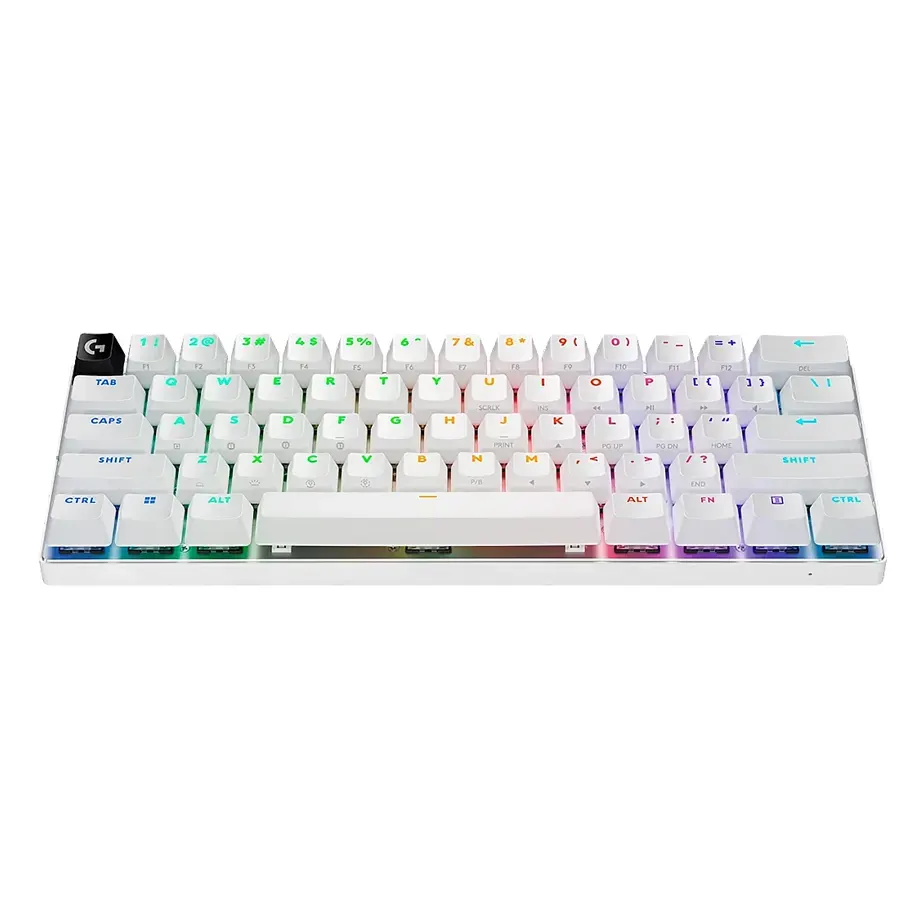 Teclado Logitech G Pro X 60 Lightspeed Wireless Gaming Ultra Compact TKL Mechanical RGB White
