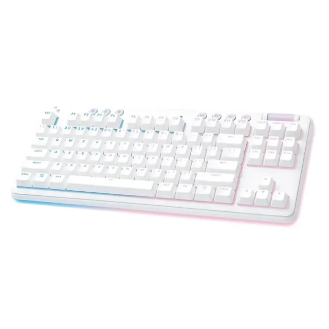 Teclado Logitech G715 Aurora Gaming Tactile Wireless Lightspeed RGB LED Type-C White