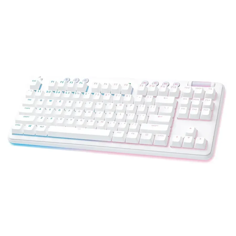 Teclado Logitech G715 Aurora Gaming Tactile Wireless Lightspeed RGB LED Type-C White