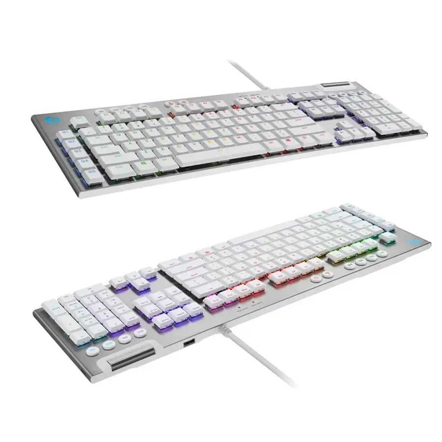 Teclado Logitech G815 Mecanico RGB Lightsync Gaming Blanco