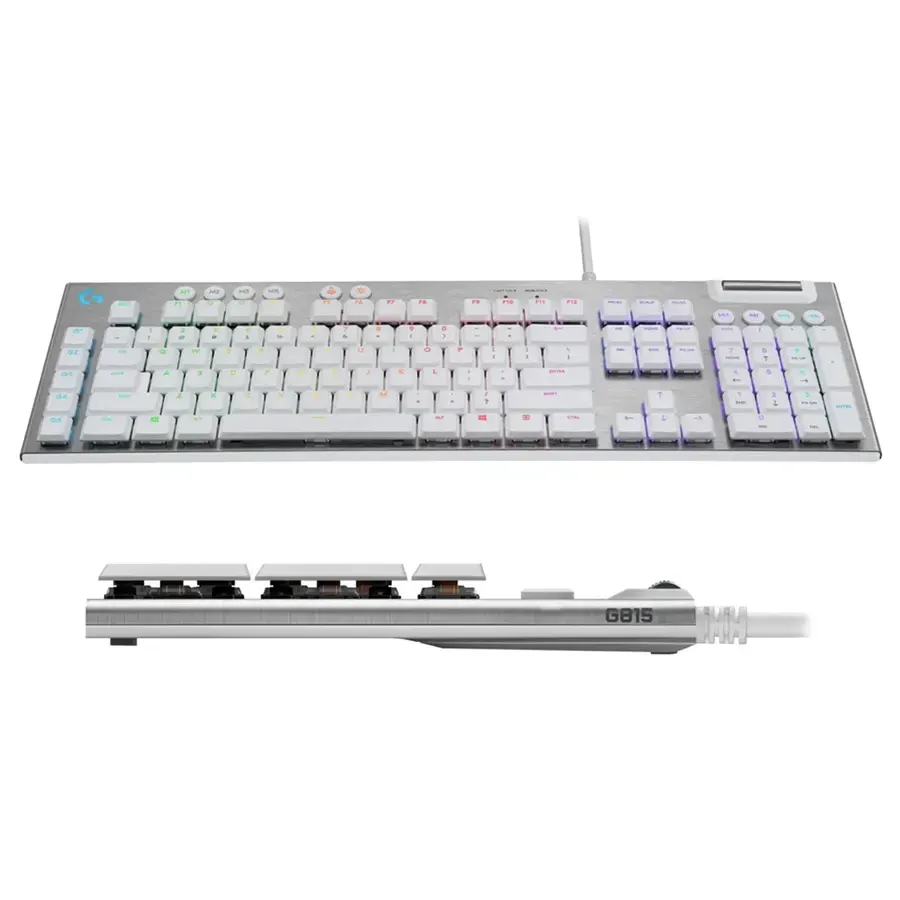 Teclado Logitech G815 Mecanico RGB Lightsync Gaming Blanco, imagen 2