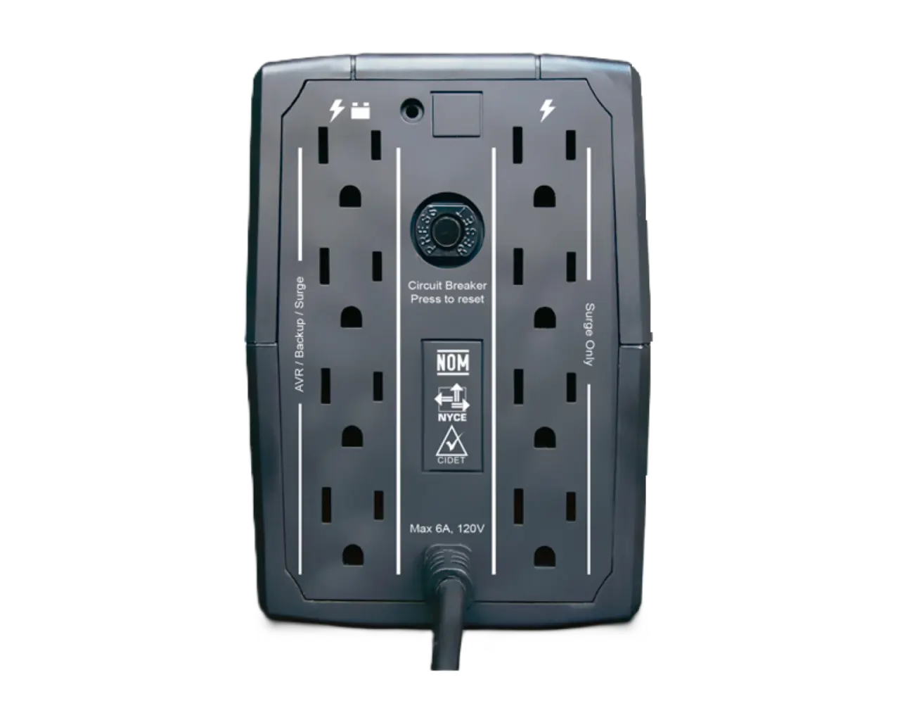 UPS No Break Interactivo CDP R-UPR1008 1000va, imagen 2