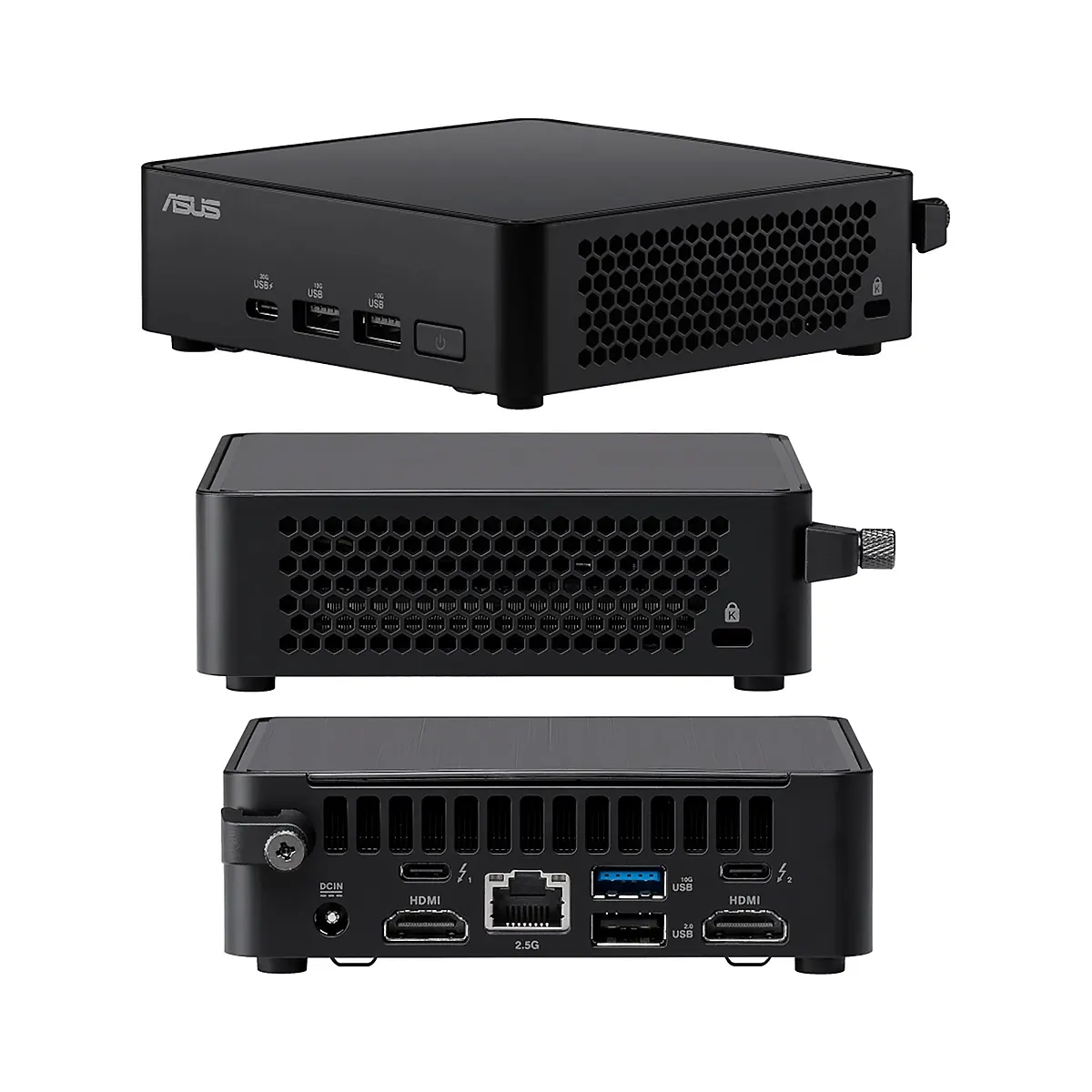 NUC 14 Pro ASUS 14va. Intel Core 3 100U DDR5-96GB M.2 WIFI BT HDMI USB3.2 LAN-2.5G Negro, imagen 2