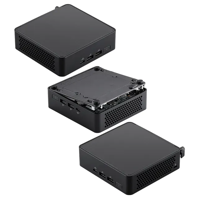 NUC 14 Pro ASUS 14va. INTEL Core Ultra 7 155H DDR5-96GB M.2 WIFI BT HDMI USB3.2 LAN-2.5G Negro