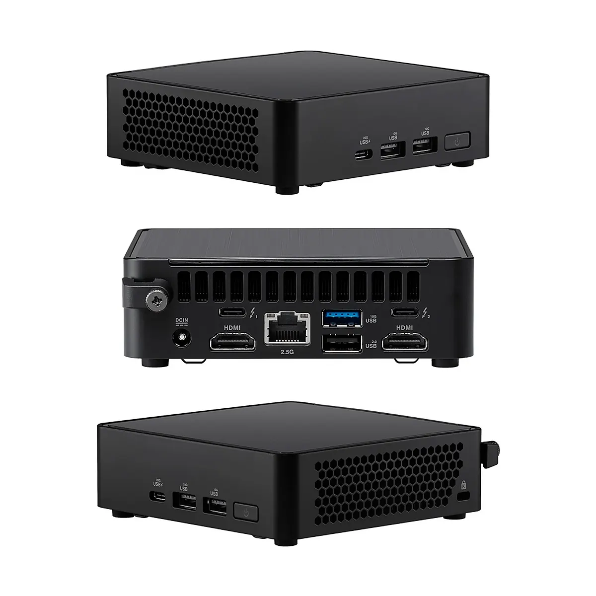 NUC 14 Pro ASUS 14va. INTEL Core Ultra 7 155H DDR5-96GB M.2 WIFI BT HDMI USB3.2 LAN-2.5G Negro, imagen 2