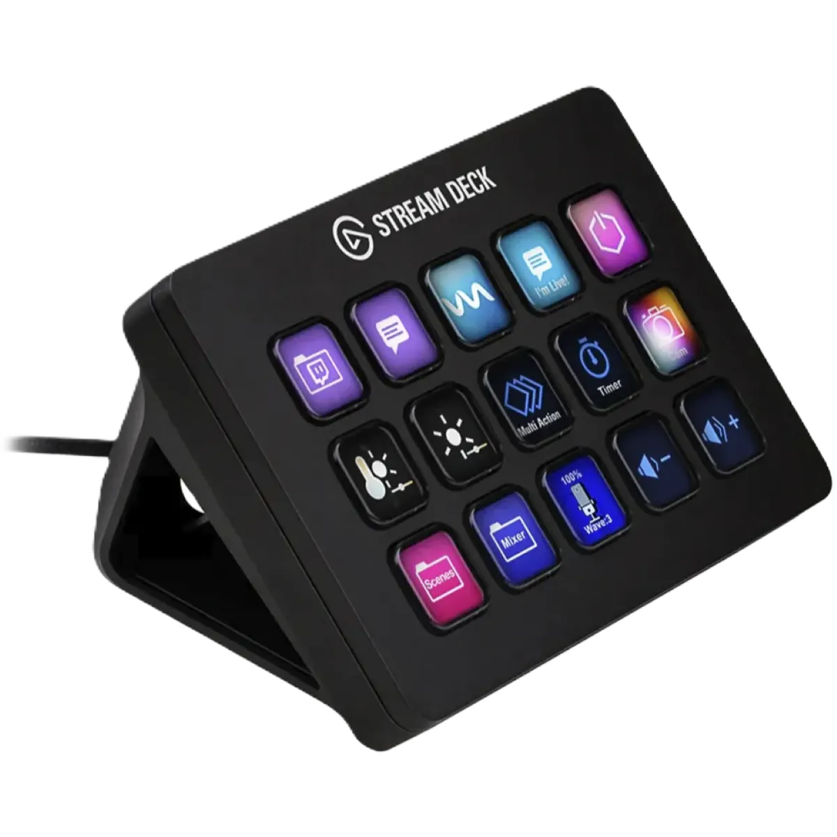 Stream Deck Elgato MK.2 Corsair Negro 15 Teclas LCD Personalizables