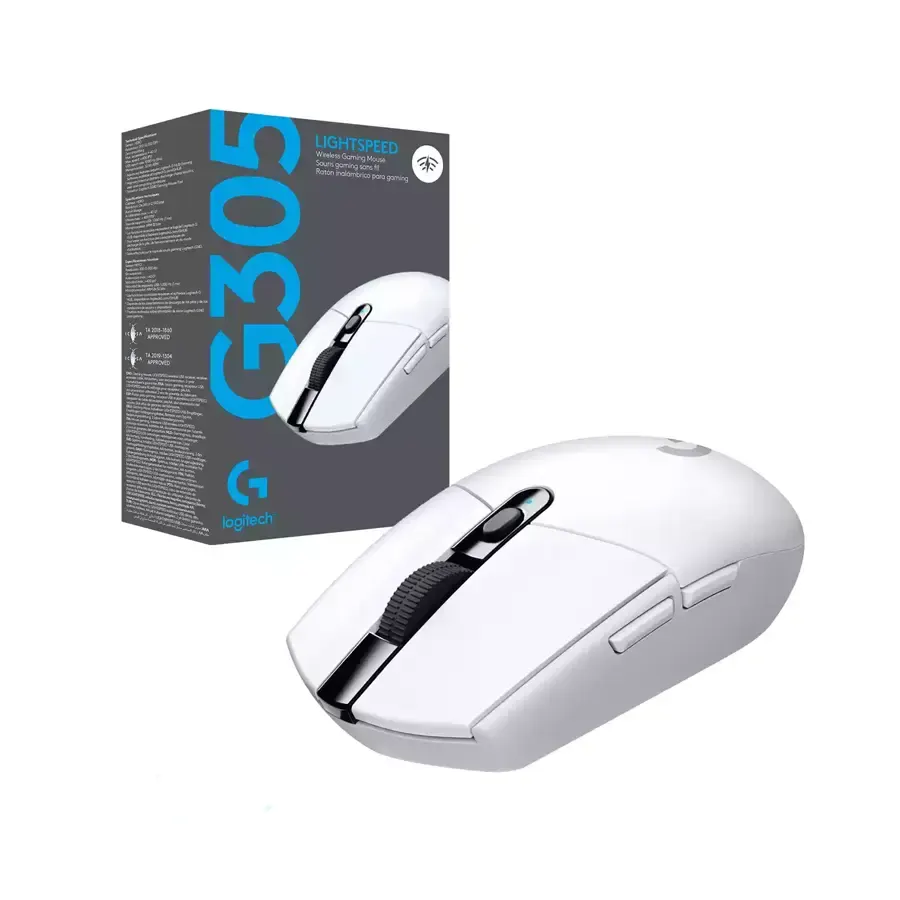 Mouse Logitech G305 Gaming Wireless White, imagen 2