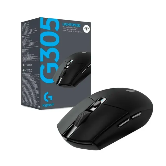 Mouse Logitech Inalambrico Gamer G305 Lightspeed Negro