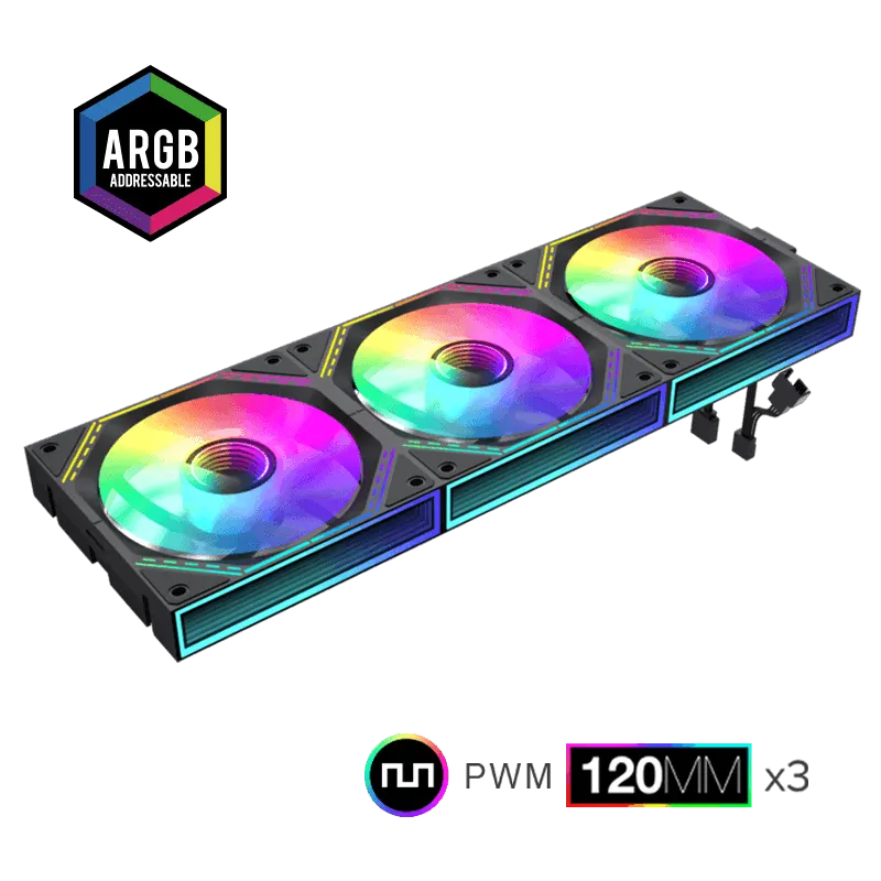 Kit Ventiladores PC GAMEMAX FN12A-S3I BK