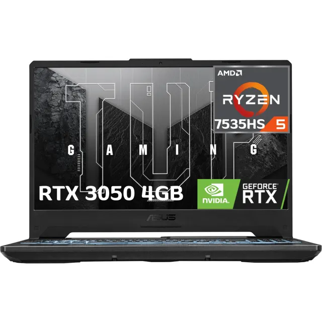 Laptop ASUS TUF R5-7535HS / RAM 16GB / 512GB SSD/ RTX 3050 / 15.6 FHD 144HZ / Black