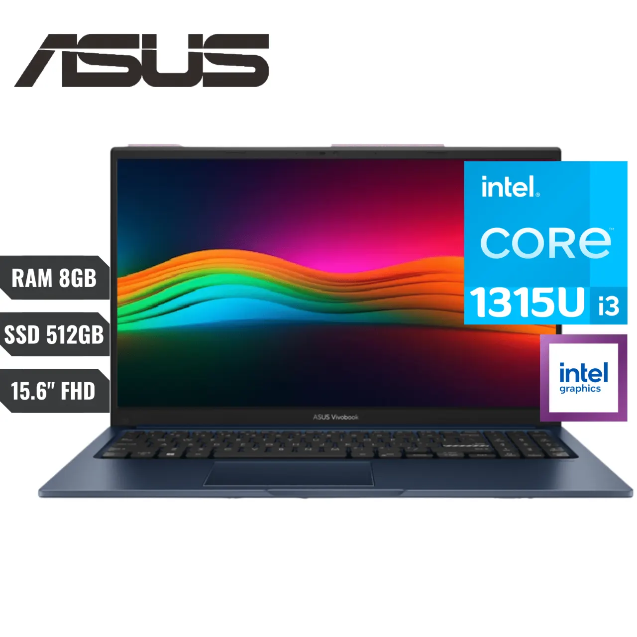 Laptop ASUS X1504VA i3-1315U / RAM 8GB / 512GB SSD / 15.6 FHD