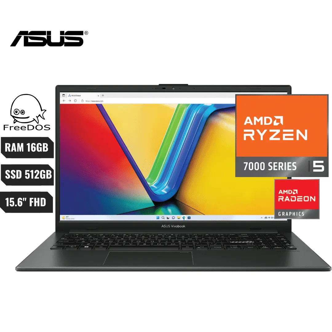Laptop ASUS E1504FA R5-7520U / RAM 16GB / 512GB SSD / 15.6FHD
