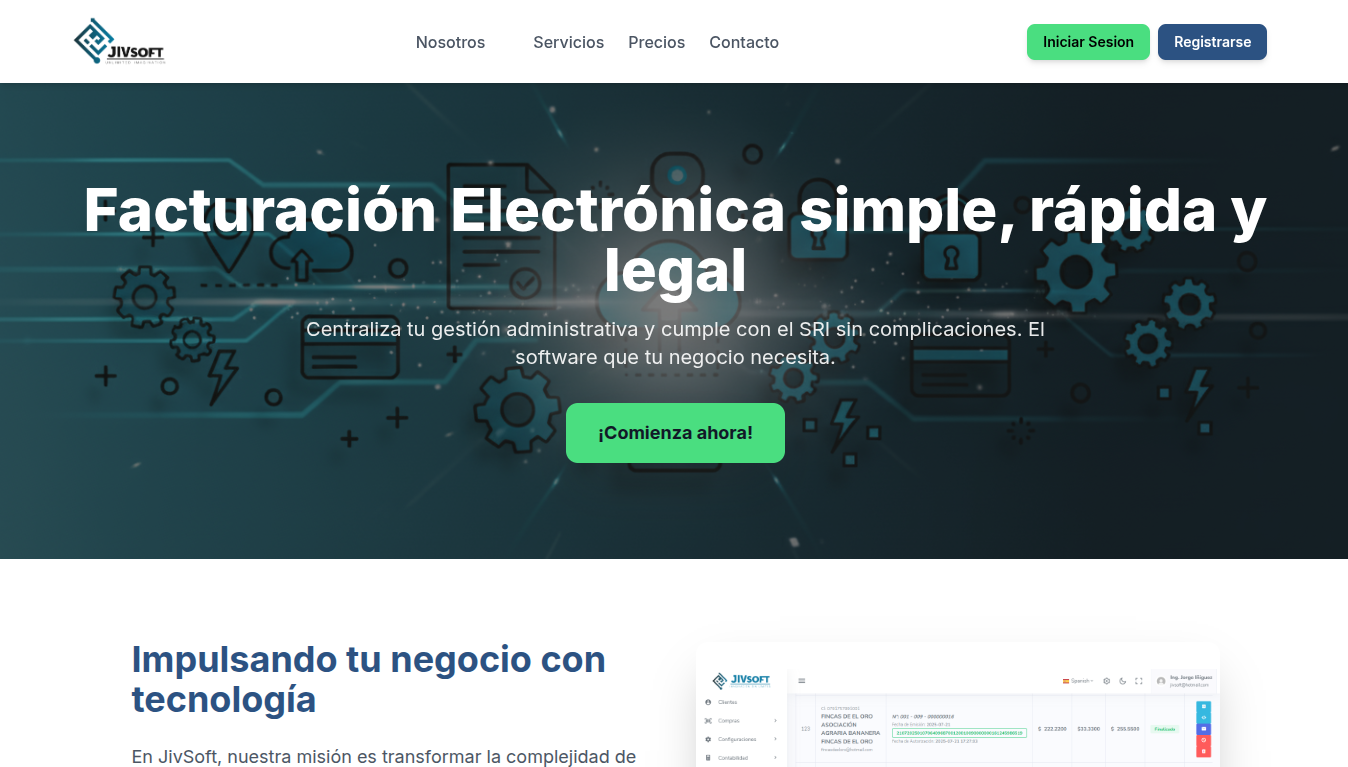 Página Web de Facturación Electrónica