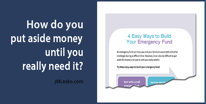 Your Emergency Fund Built in 4 Easy Ways