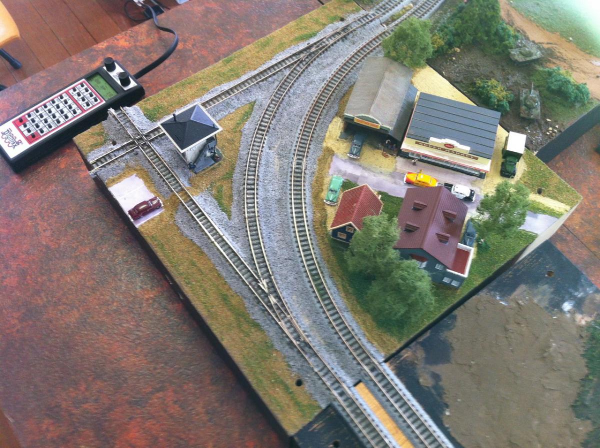 n scale curved bridge