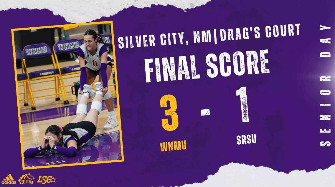 Western New Mexico volleyball secures senior day win over Sul Ross State
