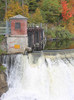 Medium black river dam