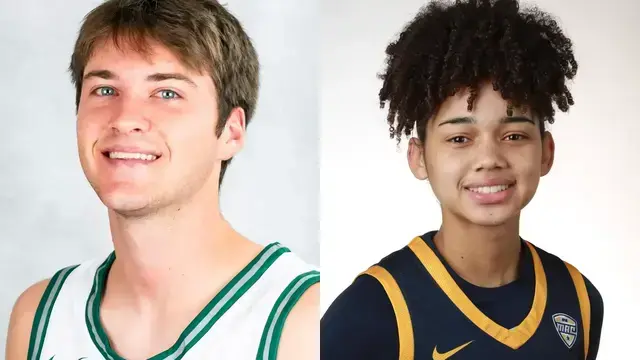 Which ex-Vacationland area high school athletes are scheduled for action the week starting Monday, Jan. 19?