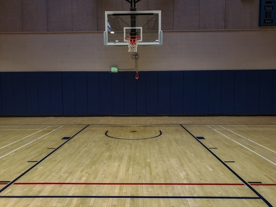 Medium empty basketball court