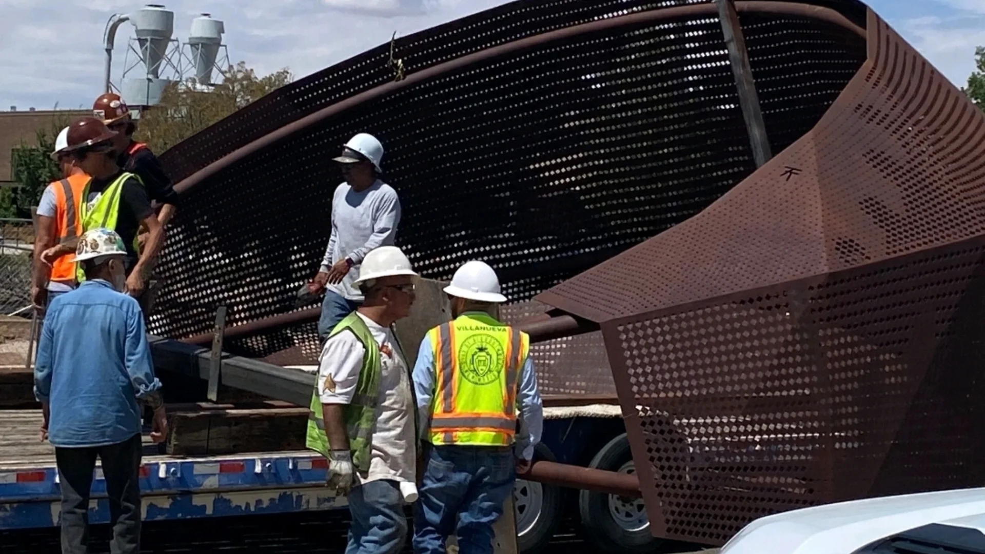 Albuquerque installs metal archways as part of The Rail Trail