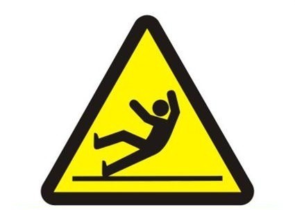 Caution slippery