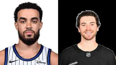 Tyus Jones and Jeremy Swayman