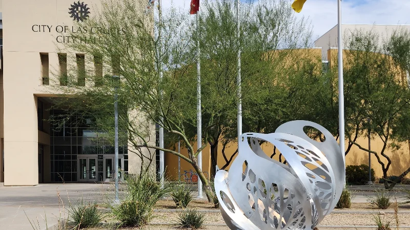 Las Cruces to unveil new public art sculpture 'Allochory' at City Hall