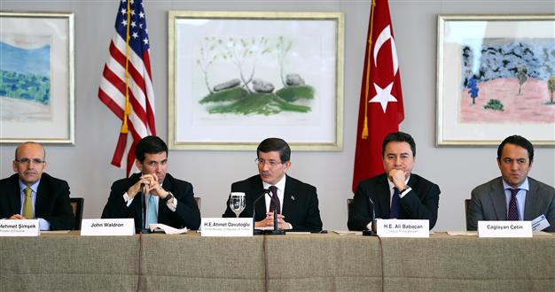 Turkish Prime MInister, Ahmet Davutoglu meets with U.S. invstors.