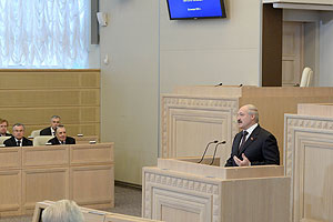 Belarus President Alexander Lukashenko told bankers and legislators last week that more exports and foreign investment are needed to strengthen the nation's finances.