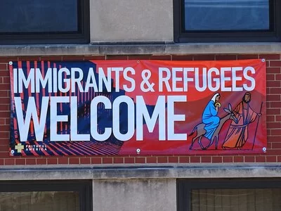 Banner in Pilsen, Chicago.