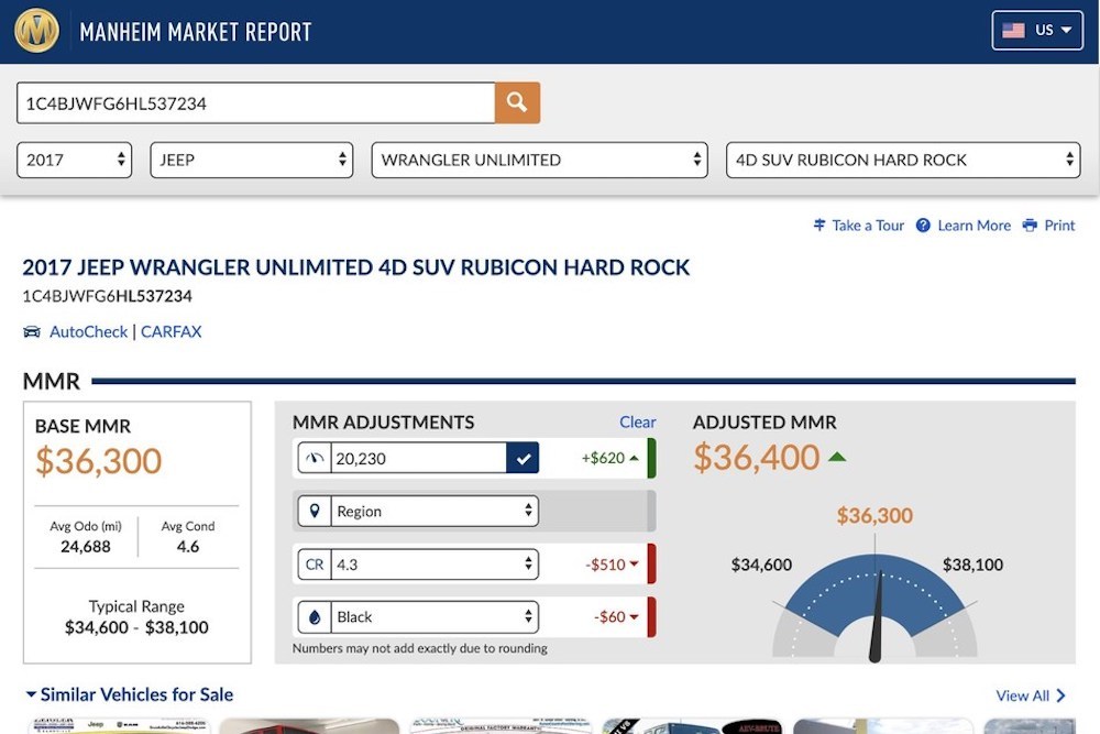 Manheim Market Report now even better with personalized vehicle