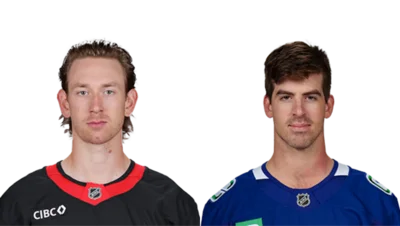 Jake Sanderson and Conor Garland