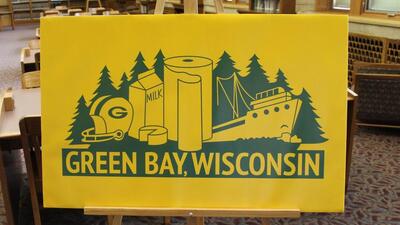 Medium green bay flag image 1200