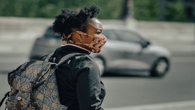 Medium woman wearing mask unsplash
