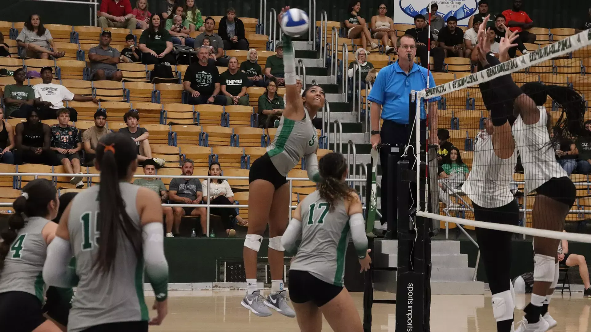 Texas Woman's defeats ENMU volleyball team in four-set match