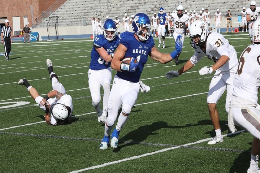 DRAKE UNIVERSITY ATHLETICS: Football Improves to 2-0 in PFL Action with