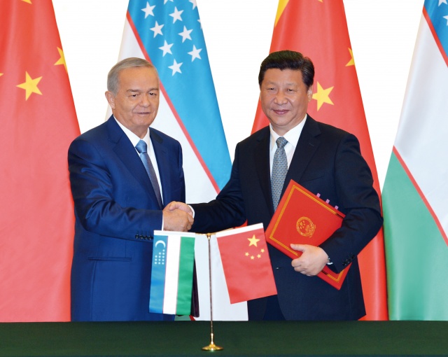 President of the Republic of Uzbekistan Islam Karimov and President of the People’s Republic of China Xi Jinping