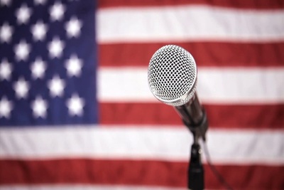 Medium microphonwusflag