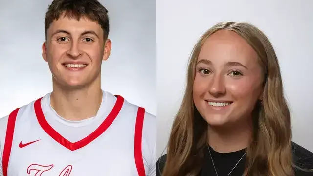 Which high school alumni from West Central Wisconsin area will play in games during the week starting Monday, Feb. 2?