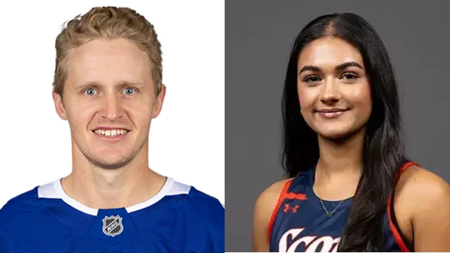 Which ex-East Twin Cities area high school athletes are scheduled for action the week starting Monday, Nov. 17?