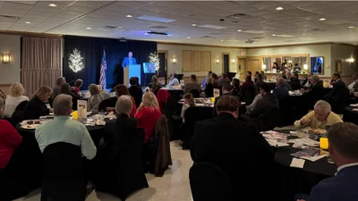 Mike Rogers at the Mecosta County Austin Blair dinner
