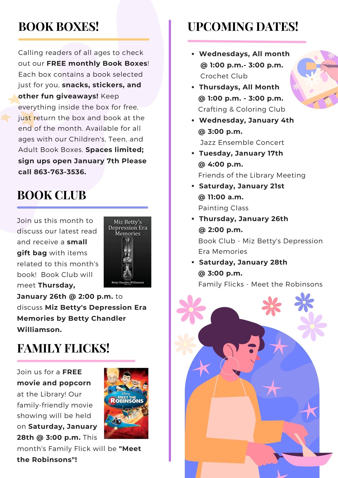 Page 2 of newsletter. PDF available in link at the top of the page