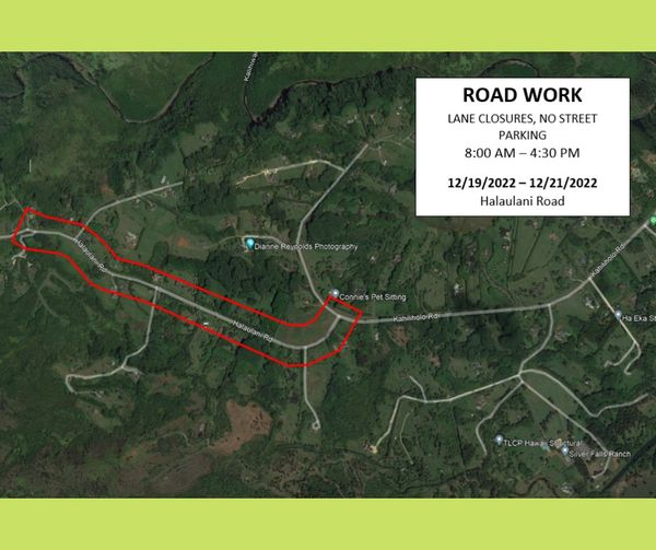 Kalihiwai Roadwork - County of Kaua%27i(kauai.gov)