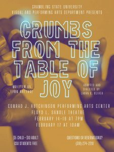 GSU Theatre Department Presents - Crumbs from the Table of Joy Flyer